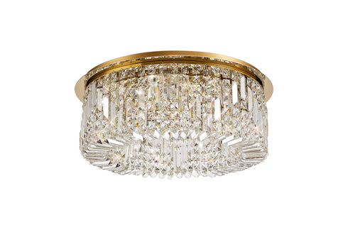 Zula Round Flush Chandelier 8 Light